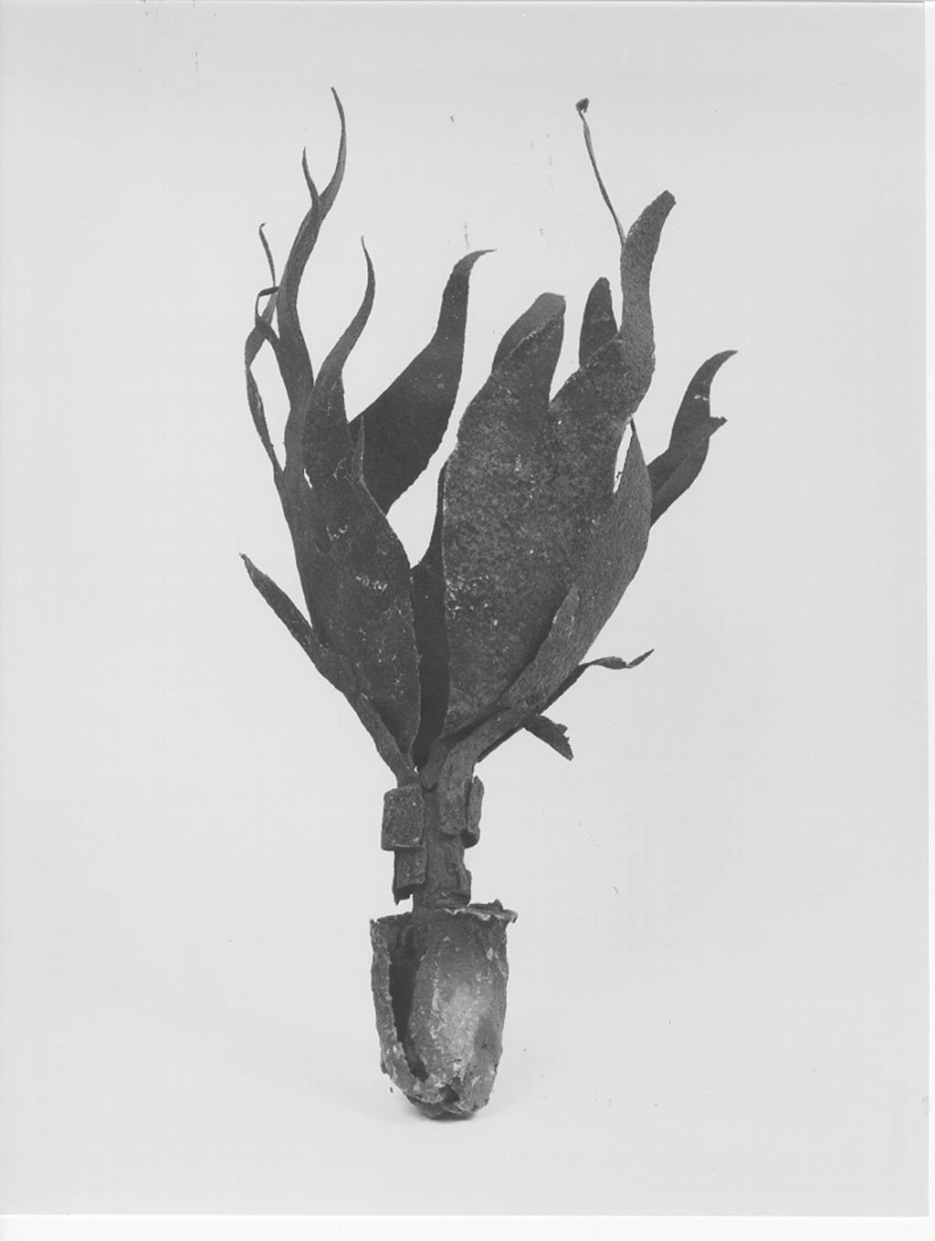 fiamma, frammento - manifattura mantovana (ultimo quarto sec. XVII)