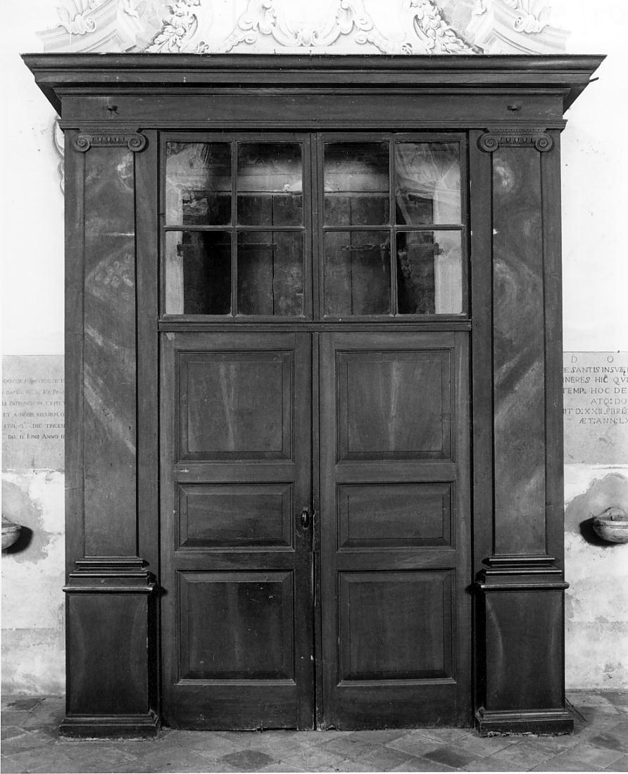 bussola d'ingresso, opera isolata - ambito cremonese (fine/inizio secc. XIX/ XX)