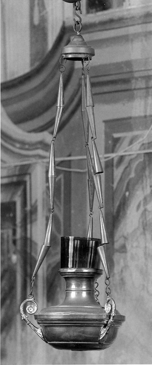 lampada pensile, serie - produzione lombarda (seconda metà sec. XIX)