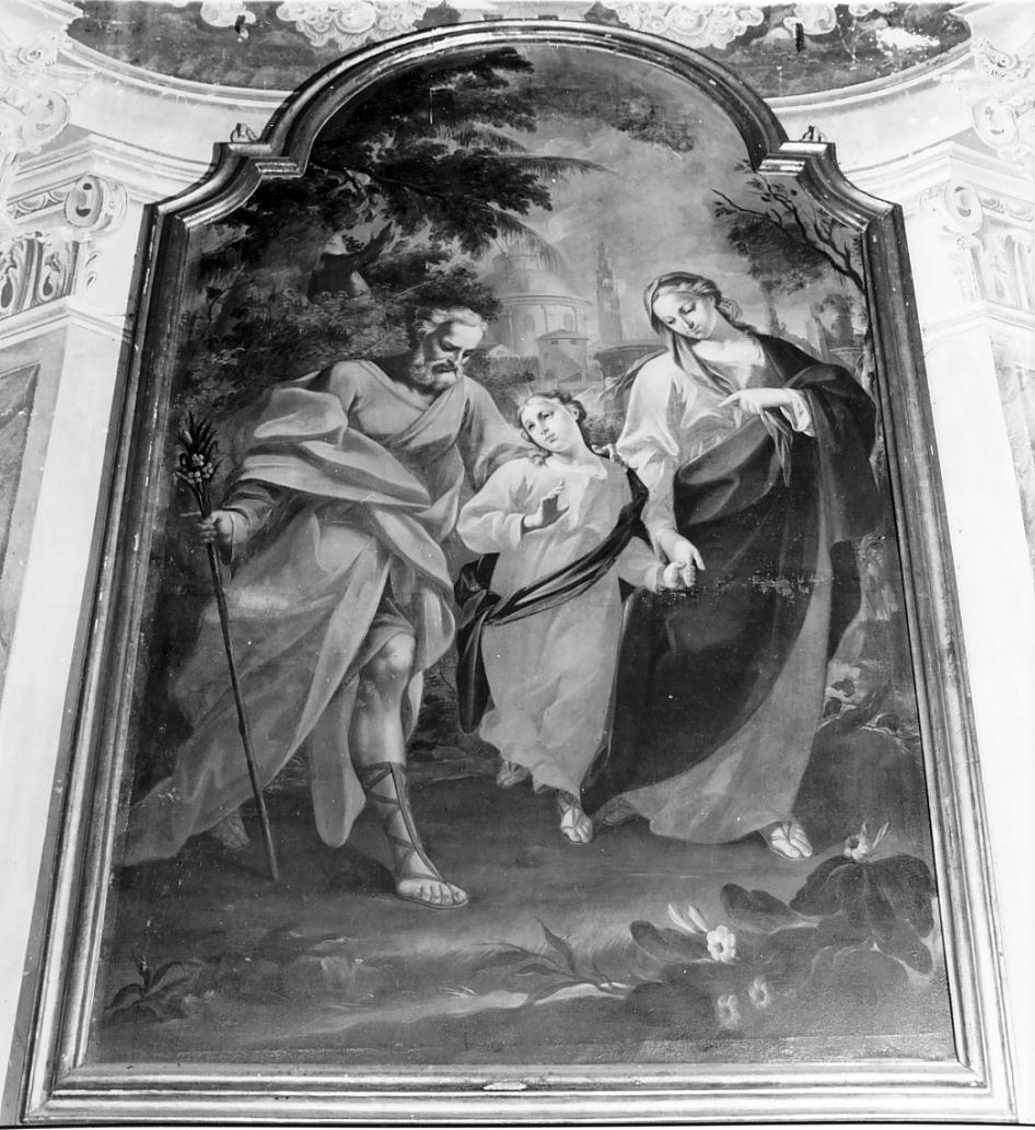 ritrovamento di Gesù al tempio e rimprovero di Maria (dipinto, ciclo) - ambito cremonese (terzo quarto sec. XVIII)