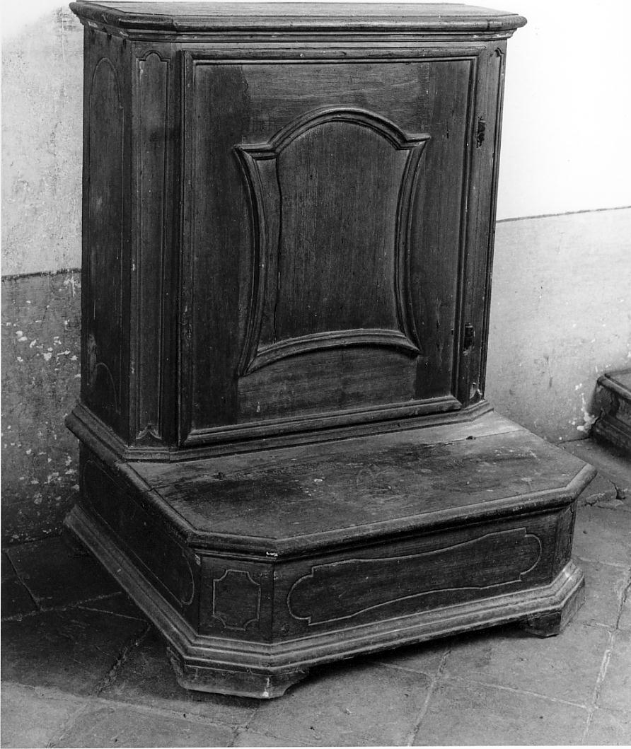 inginocchiatoio, opera isolata - ambito cremonese (seconda metà sec. XVIII)