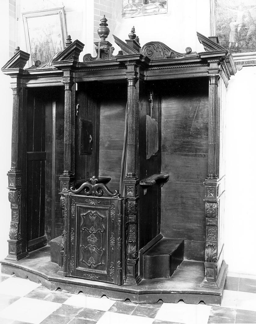 confessionale, opera isolata - ambito cremonese (seconda metà sec. XVII)