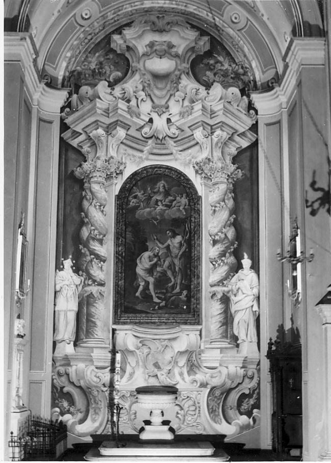 baldacchino architettonico del fonte battesimale, opera isolata - ambito italiano (sec. XX)