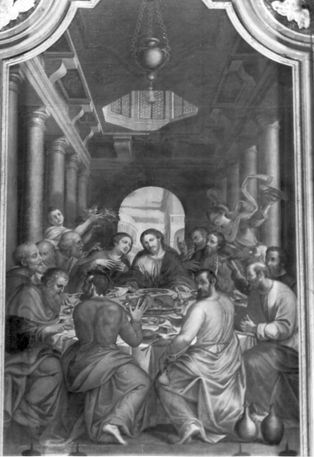 ultima cena (dipinto, opera isolata) di Cossali Grazio (seconda metà sec. XVI)