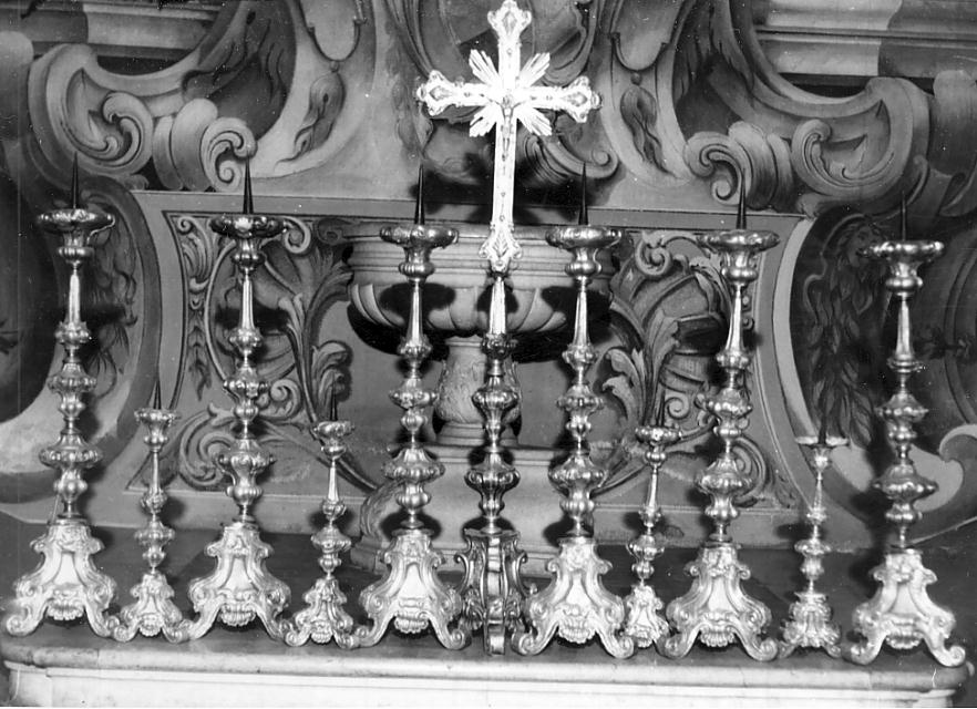 servizio d'altare, complesso decorativo - ambito italiano (sec. XVIII)