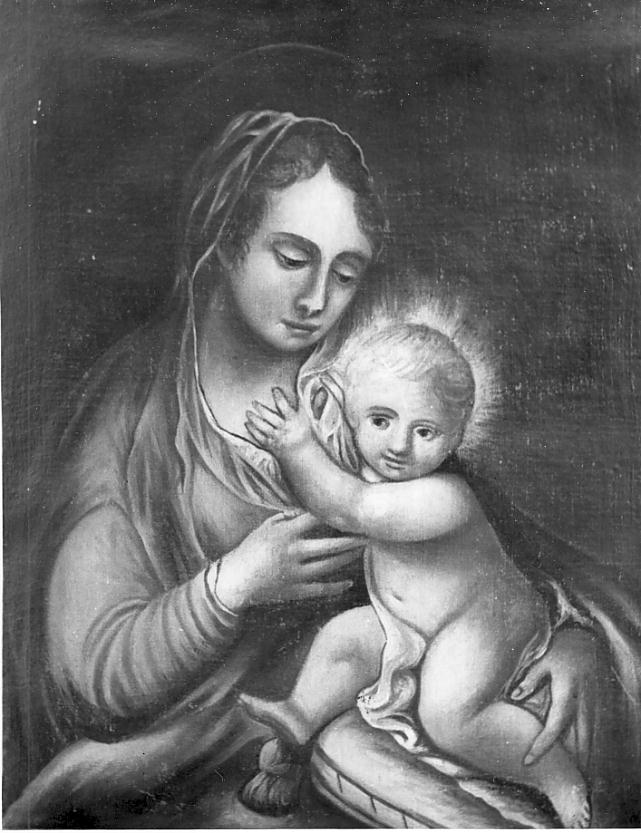 Madonna con Bambino (dipinto, opera isolata) - ambito italiano (sec. XVIII)