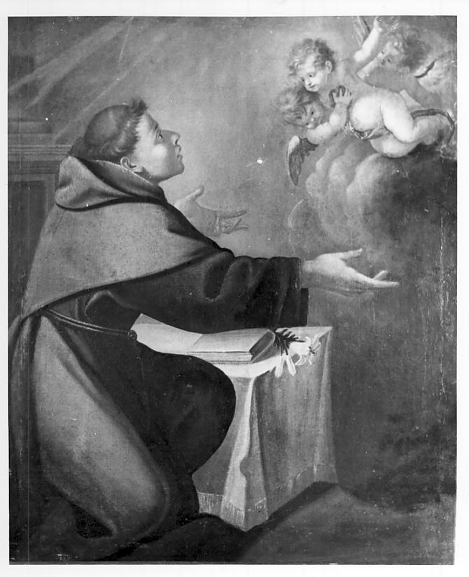 estasi di Sant'Antonio (dipinto, opera isolata) - ambito bresciano (seconda metà sec. XVII)