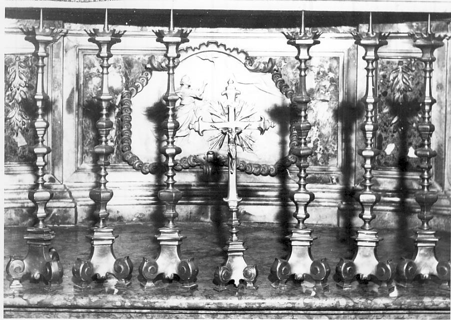 servizio d'altare, complesso decorativo - ambito italiano (sec. XVIII)