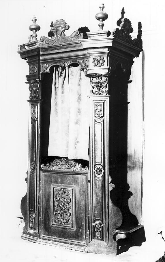 confessionale, opera isolata - ambito italiano (sec. XVIII)