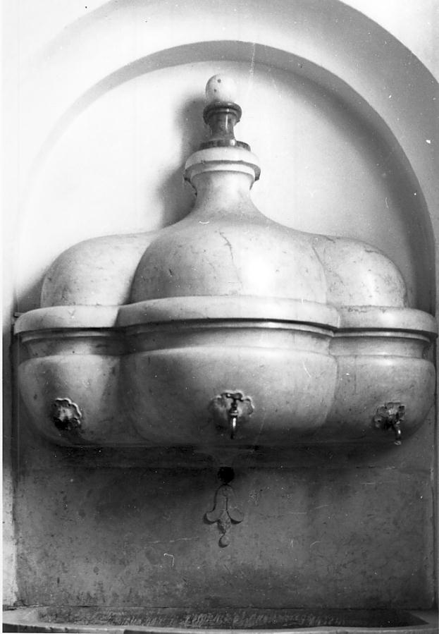 lavabo da sacrestia, opera isolata - ambito italiano (sec. XVIII)