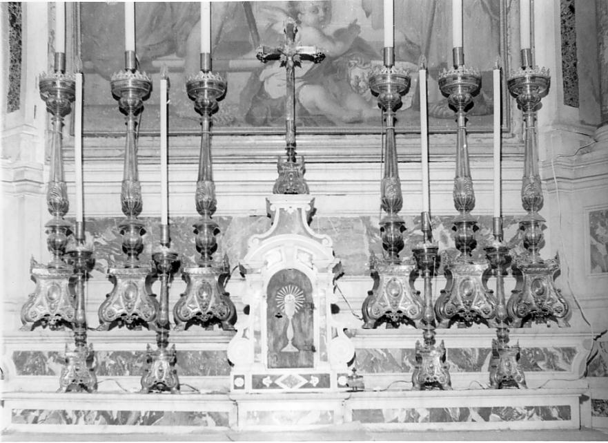 servizio d'altare, insieme - ambito italiano (prima metà sec. XIX)