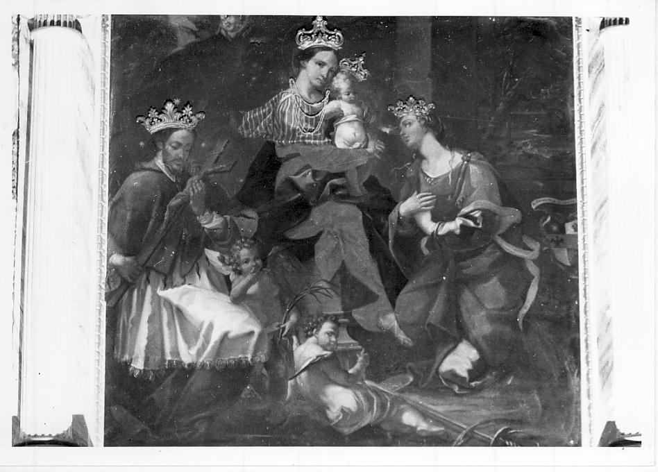 Madonna con Bambino e Santi (dipinto, opera isolata) di Paglia Antonio (sec. XVIII)