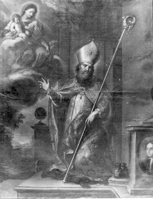 San Nicola e la Madonna (dipinto, opera isolata) - ambito Italia settentrionale (sec. XVIII)