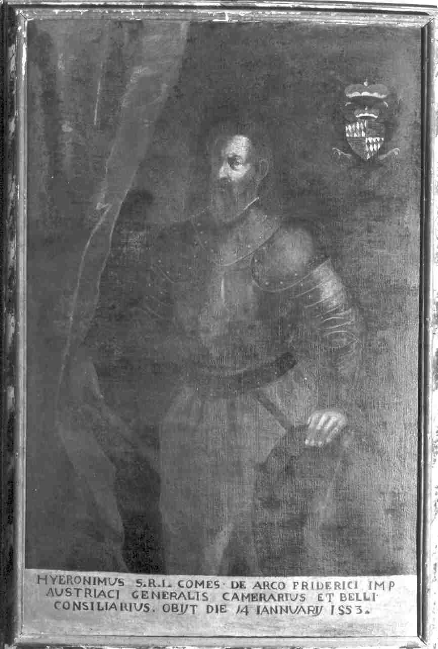 Ritratto di Geronimo d'Arco (dipinto, opera isolata) - ambito Italia settentrionale (seconda metà sec. XVII)