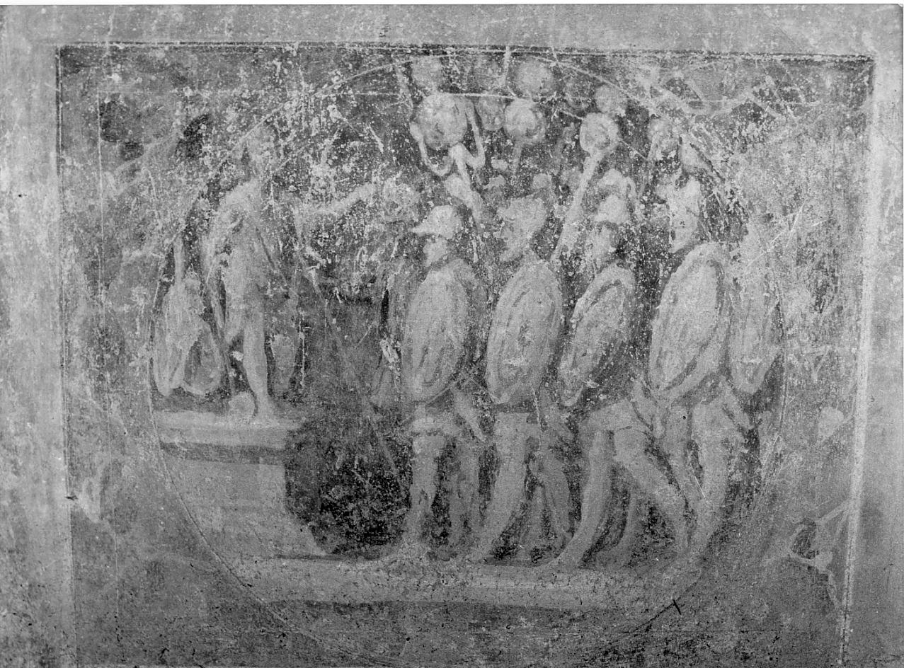 basamento di edicola (decorazione pittorica, elemento d'insieme) - ambito veneto (sec. XVI)