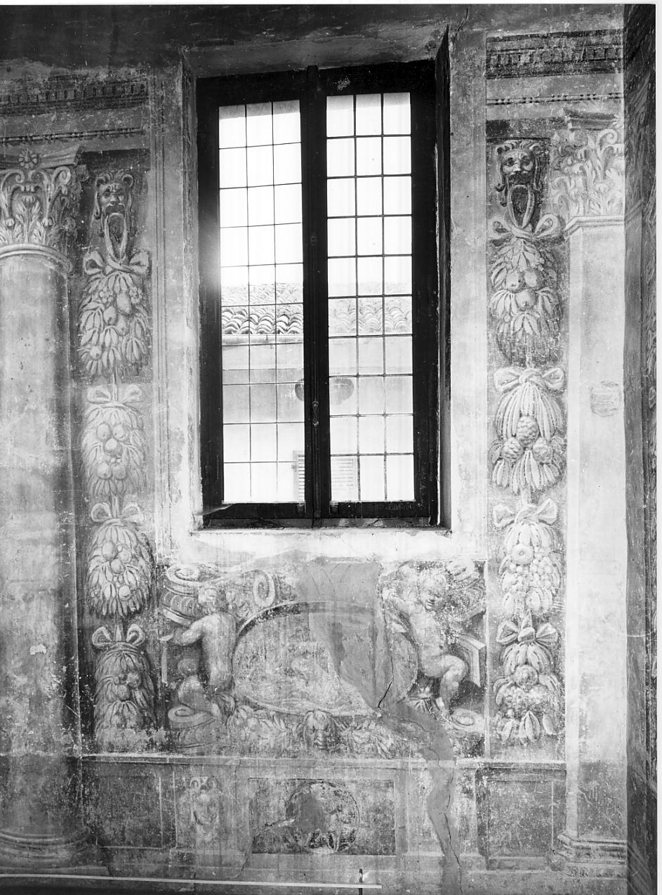 festoni e putti (decorazione pittorica, elemento d'insieme) - ambito veneto (sec. XVI)