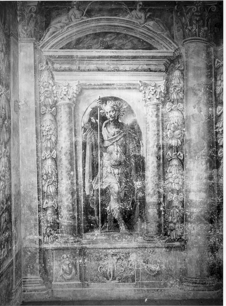 imperatore romano (decorazione pittorica, elemento d'insieme) - ambito veneto (sec. XVI)