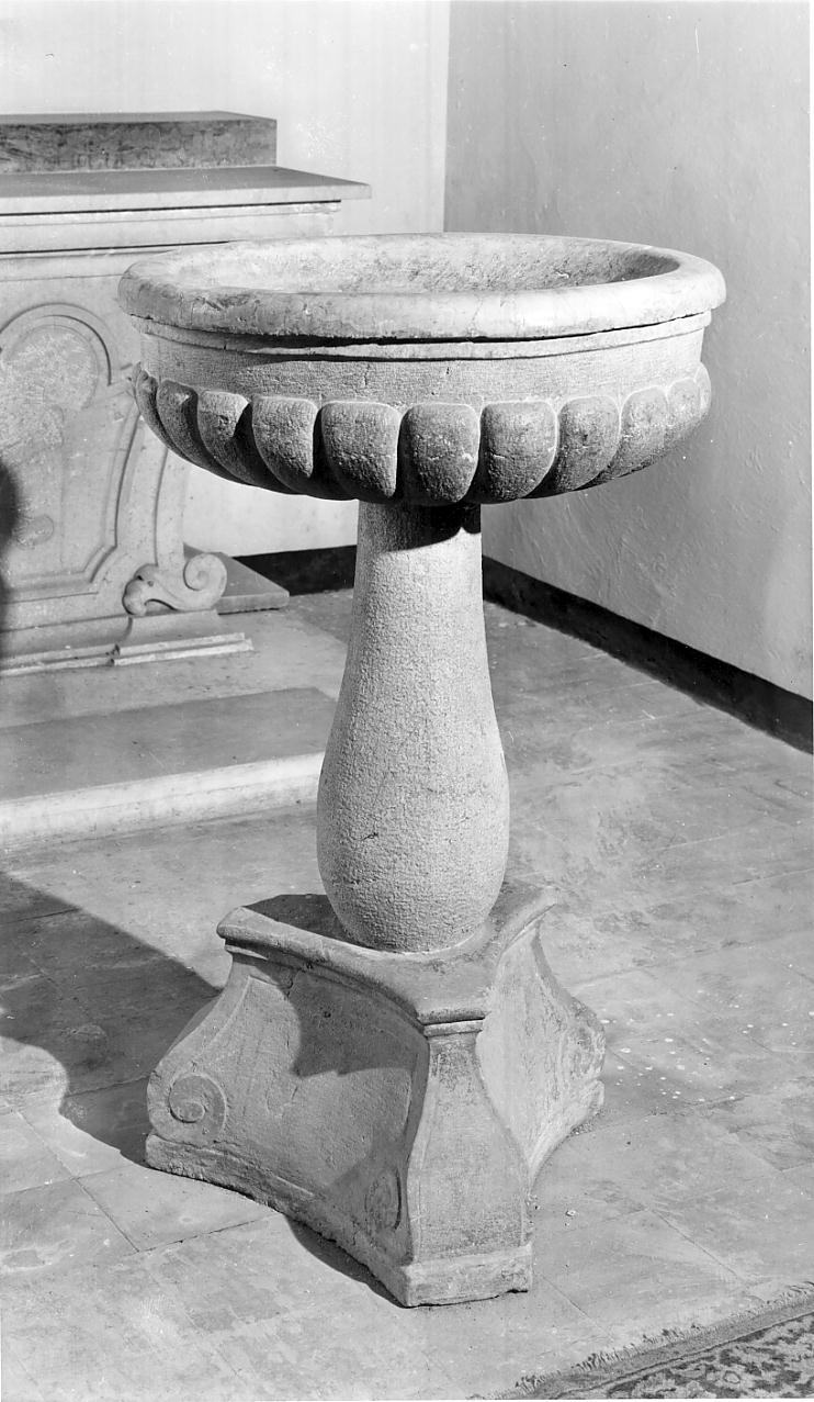 fonte battesimale, opera isolata - ambito italiano (sec. XVIII)