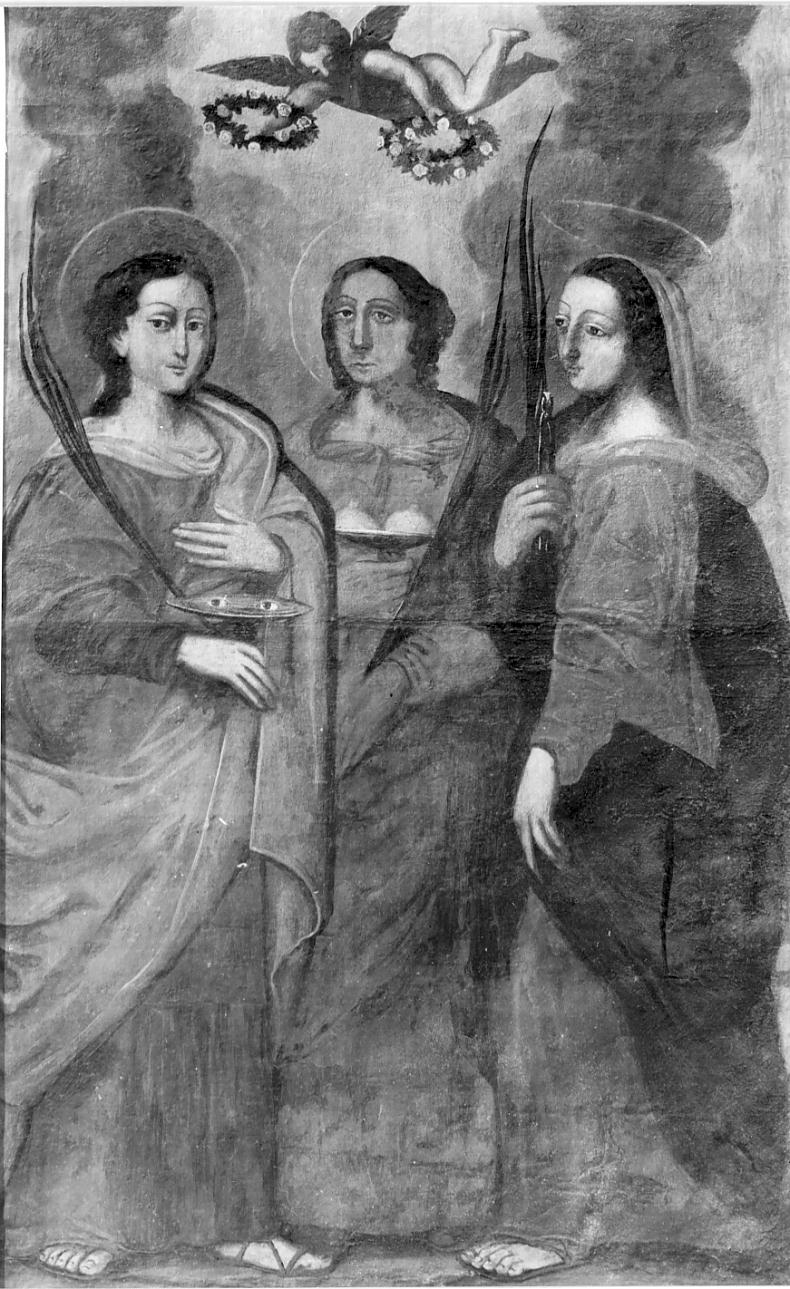 Santa Lucia; Sant'Agata; Sant'Apollonia (dipinto, opera isolata) - ambito italiano (sec. XVIII)