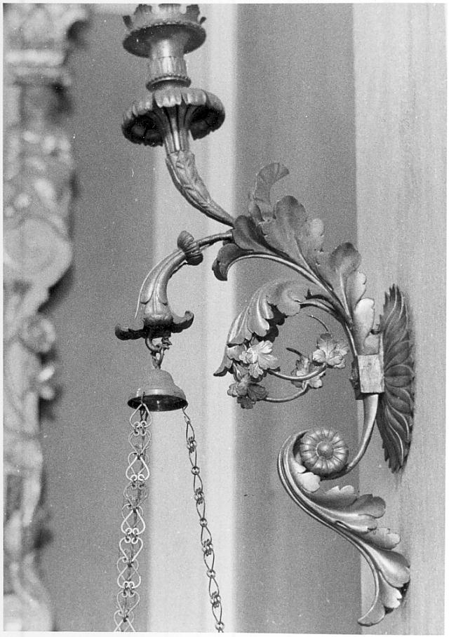 candeliere da parete, coppia - ambito Italia settentrionale (inizio sec. XIX)