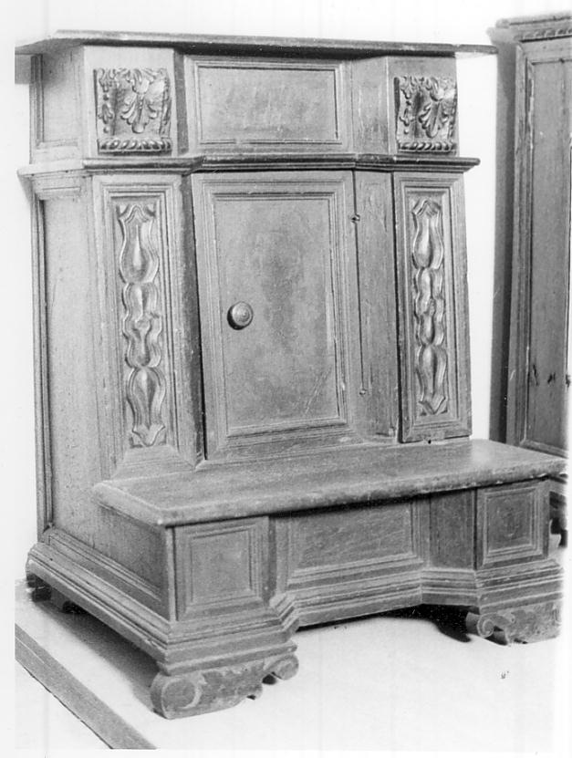 inginocchiatoio, opera isolata - ambito bresciano (fine/inizio secc. XVII/ XVIII)