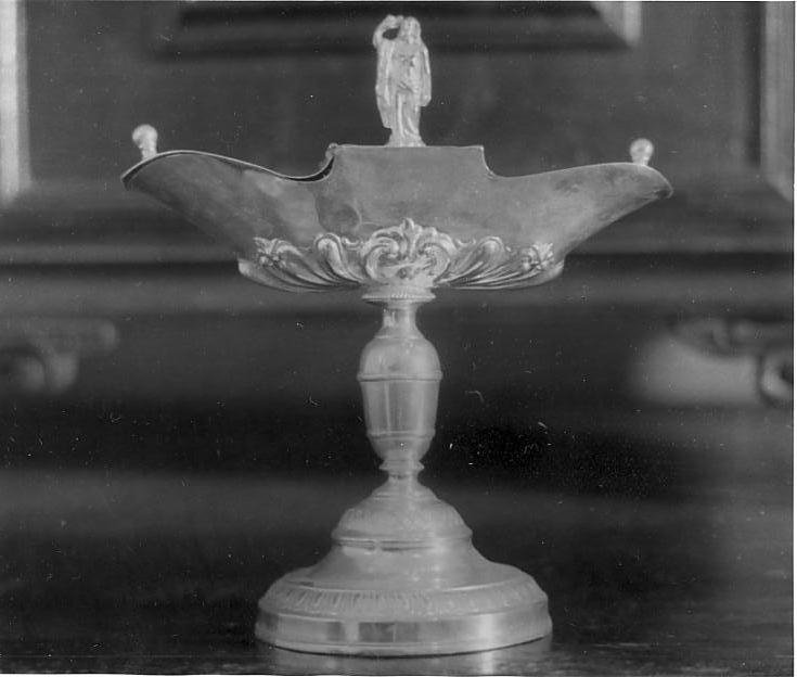 navicella portaincenso, opera isolata - ambito bresciano (sec. XIX)