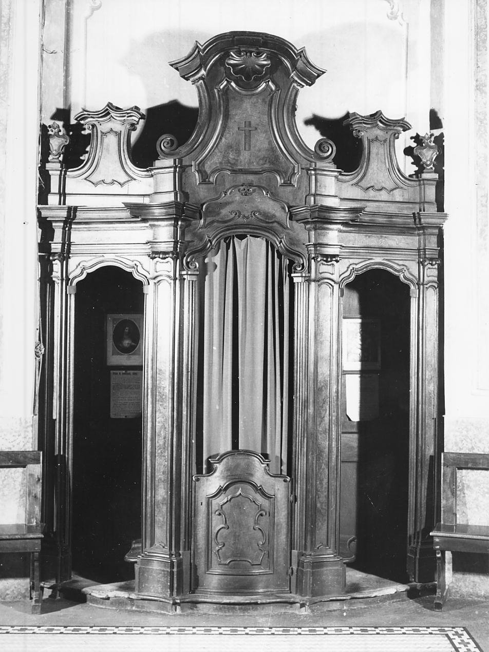 confessionale, opera isolata - ambito cremonese (sec. XVIII)