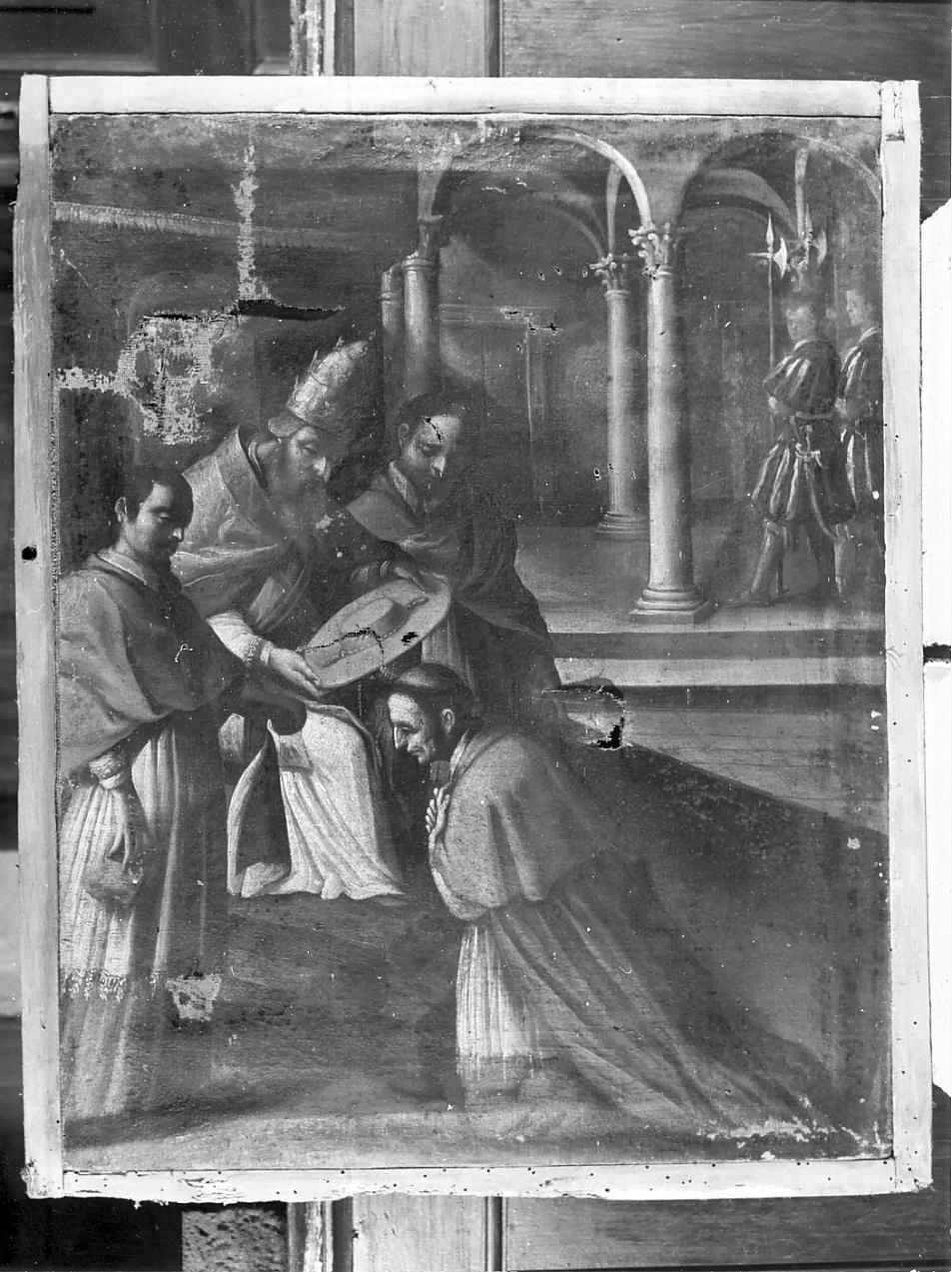 San Carlo Borromeo creato cardinale (dipinto, opera isolata) di Miradori Jacopo (metà sec. XVII)