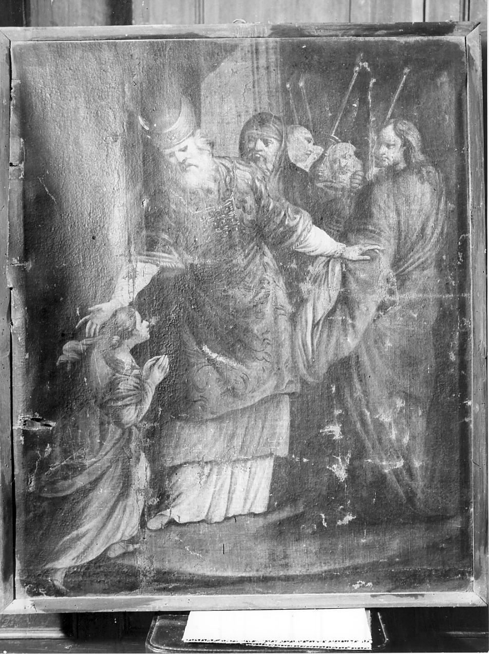 presentazione di Maria Vergine al tempio (dipinto, opera isolata) - ambito italiano (sec. XVIII)