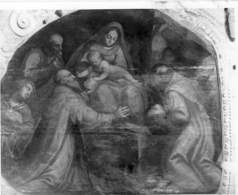 adorazione dei Re Magi (dipinto, opera isolata) - ambito bresciano (fine/inizio secc. XVI/ XVII)