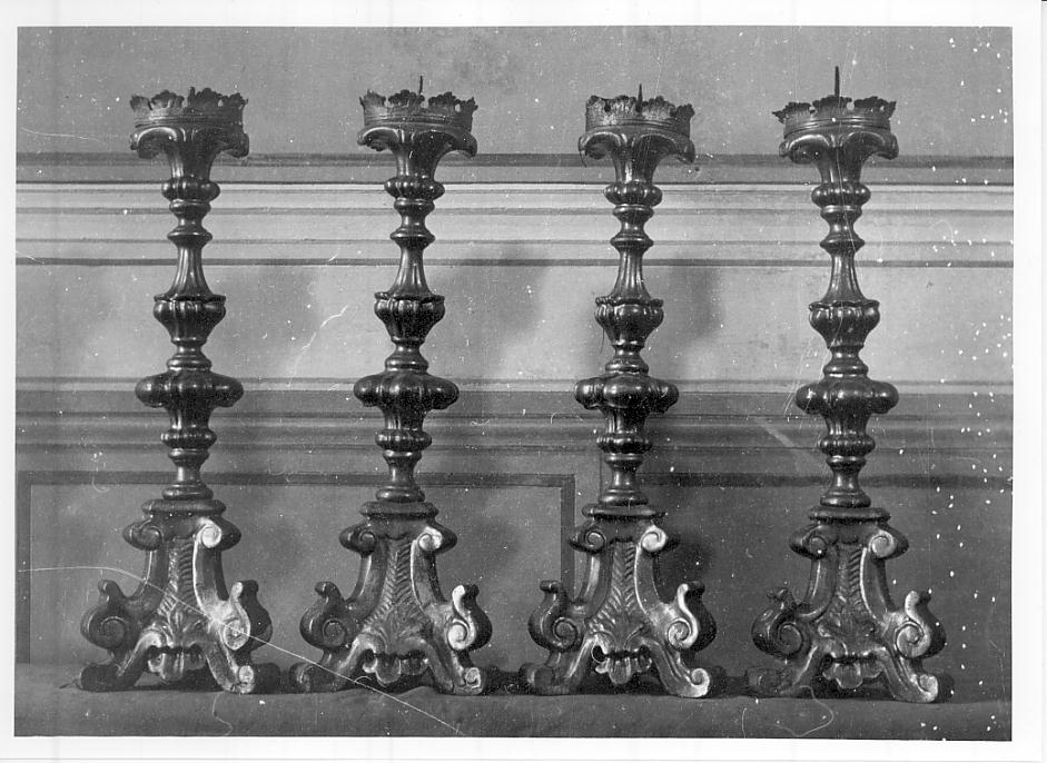 candelabro, serie - ambito bresciano (sec. XVIII)