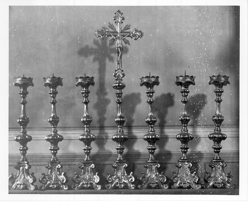 servizio d'altare, insieme - ambito bresciano (sec. XVIII)