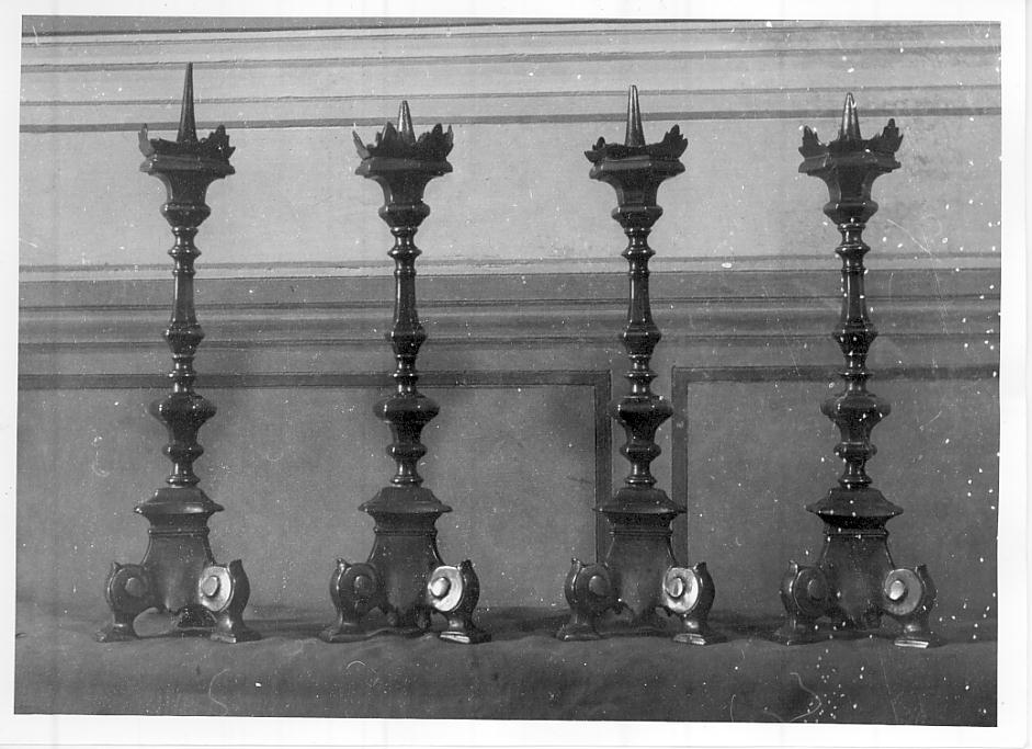 candelabro, insieme - ambito bresciano (sec. XVIII)