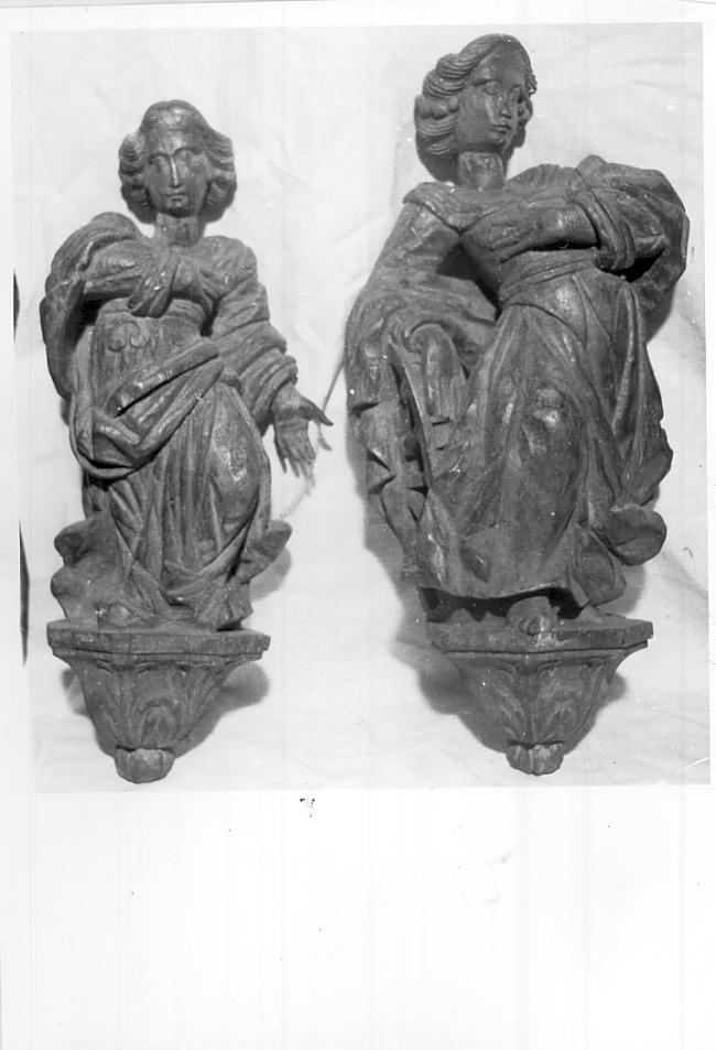 Sante (statua, coppia) - ambito Italia centrale (sec. XV)