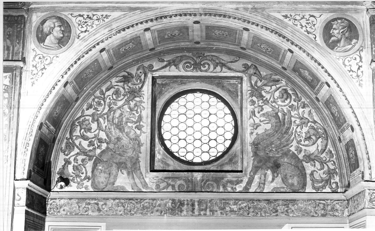 motivi allegorici (dipinto, insieme) di De Fedeli Giovan Antonio (prima metà sec. XVI)