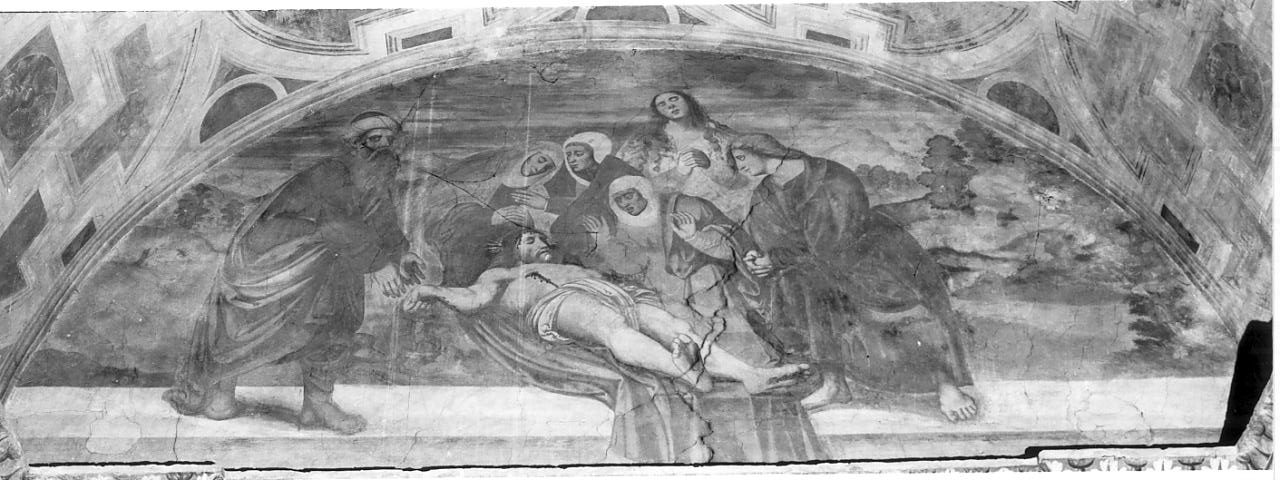 Il compianto (dipinto, elemento d'insieme) di De Fedeli Giovan Antonio (prima metà sec. XVI)