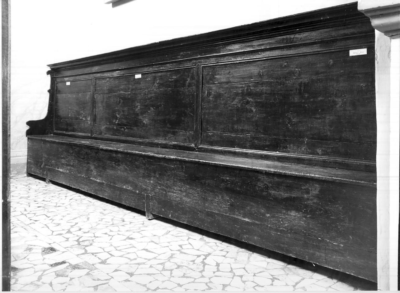 cassapanca, opera isolata - ambito italiano (sec. XVIII)