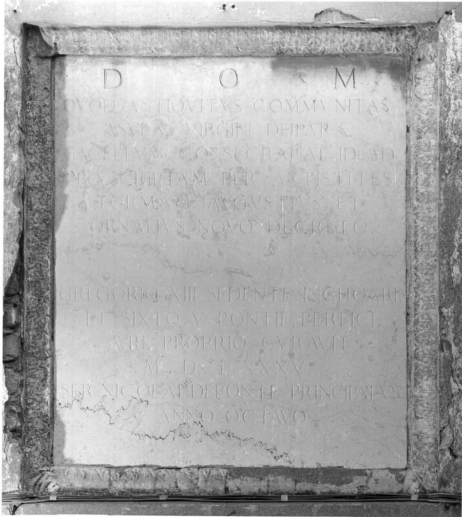 lapide, opera isolata - ambito italiano (sec. XVI)