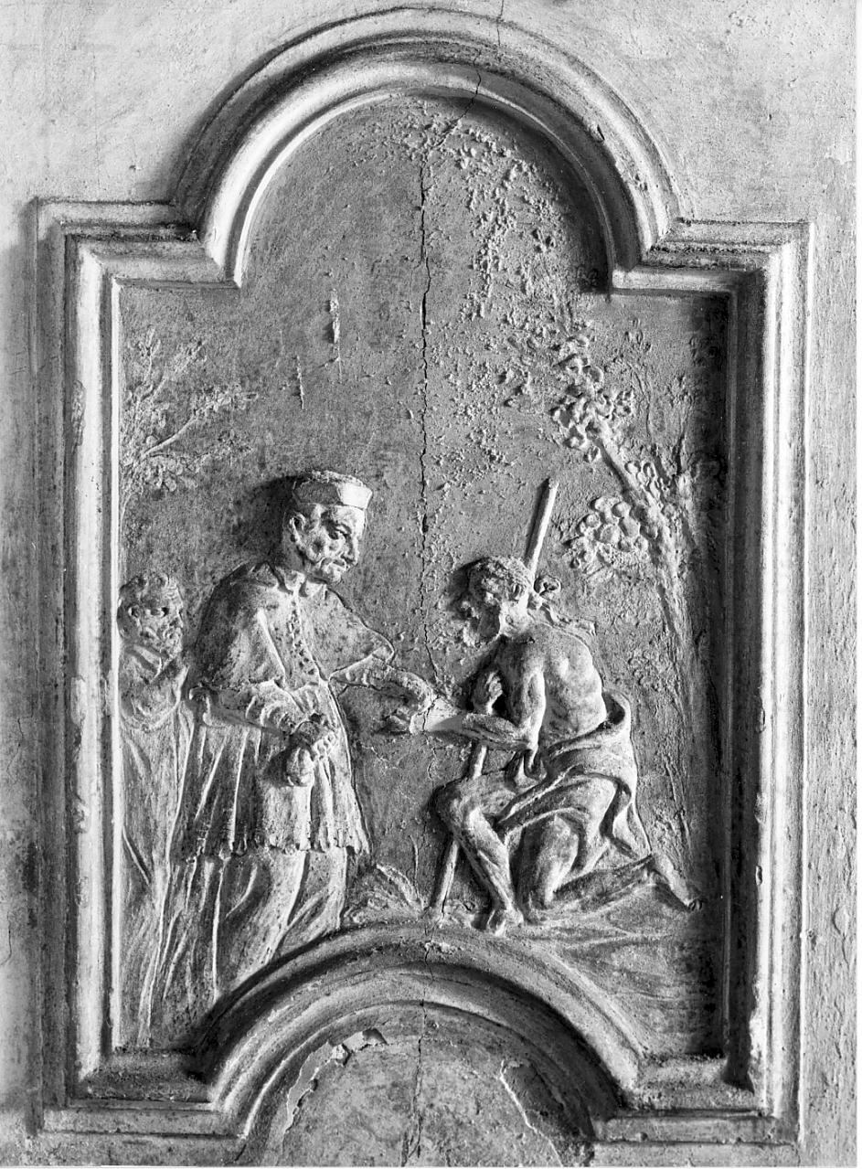 San Carlo Borromeo assiste gli appestati, Attentato a San Carlo Borromeo (rilievo, serie) - ambito italiano (sec. XVIII)