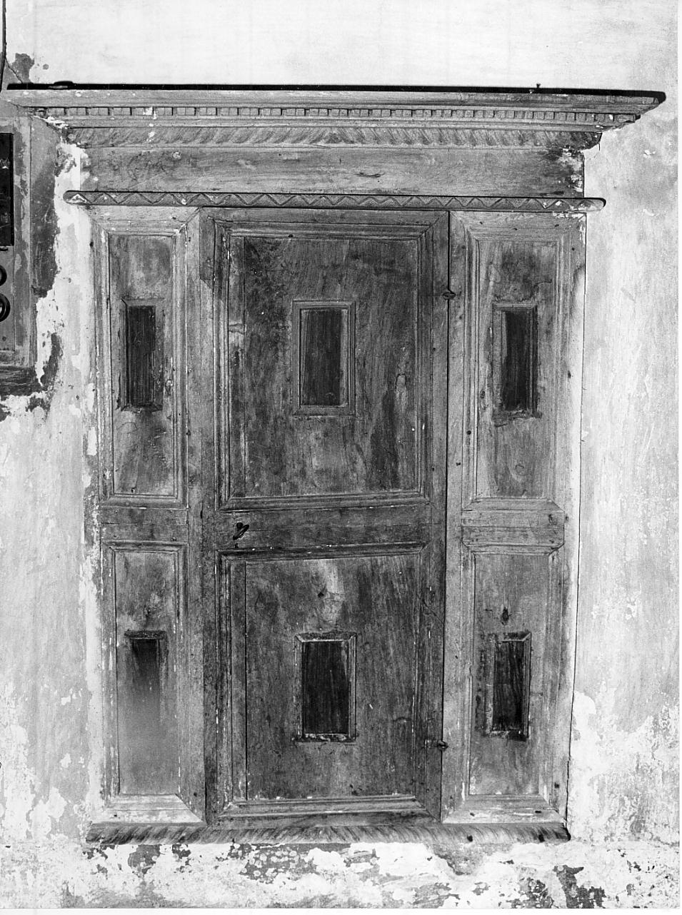 armadio - a muro, opera isolata - ambito bresciano (sec. XVII)