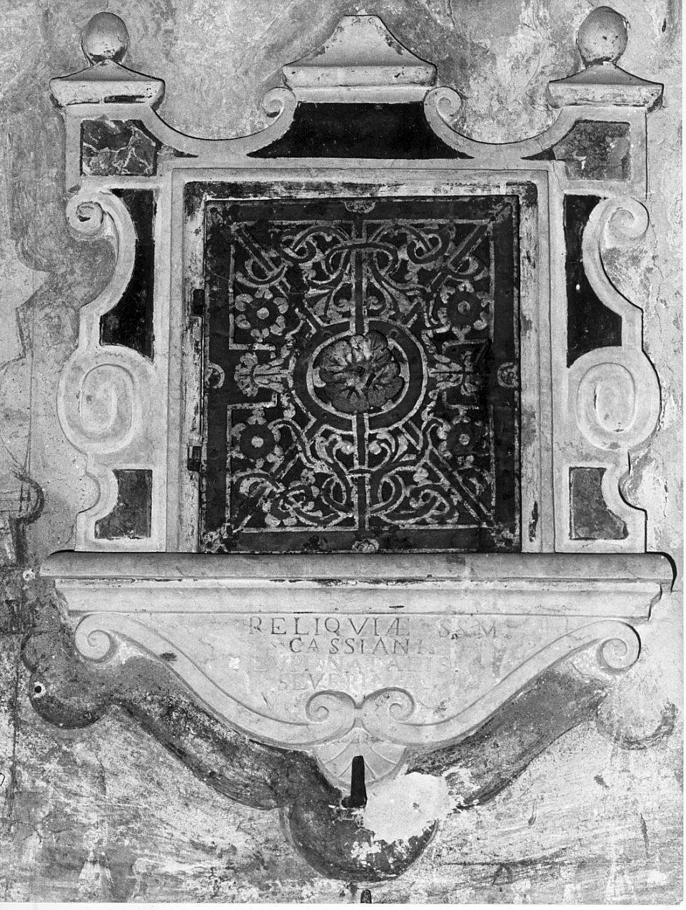 tabernacolo murale, opera isolata - ambito bresciano (sec. XVII)