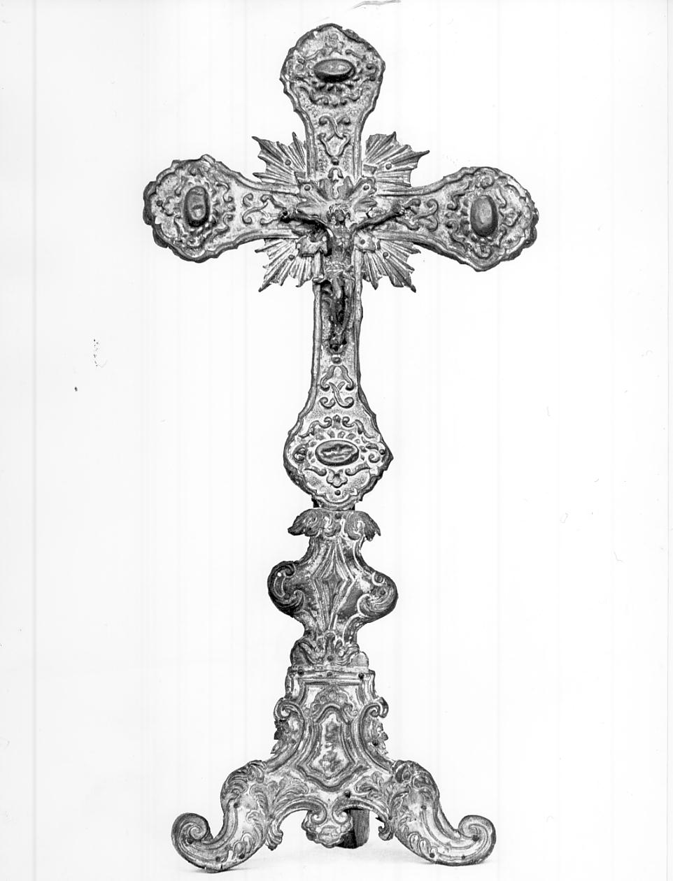 croce d'altare, opera isolata - ambito bresciano (sec. XVIII)