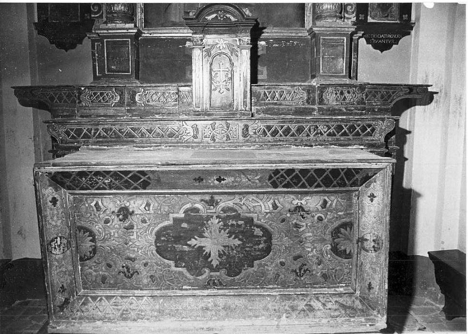 altare, elemento d'insieme - ambito bresciano (sec. XVII)