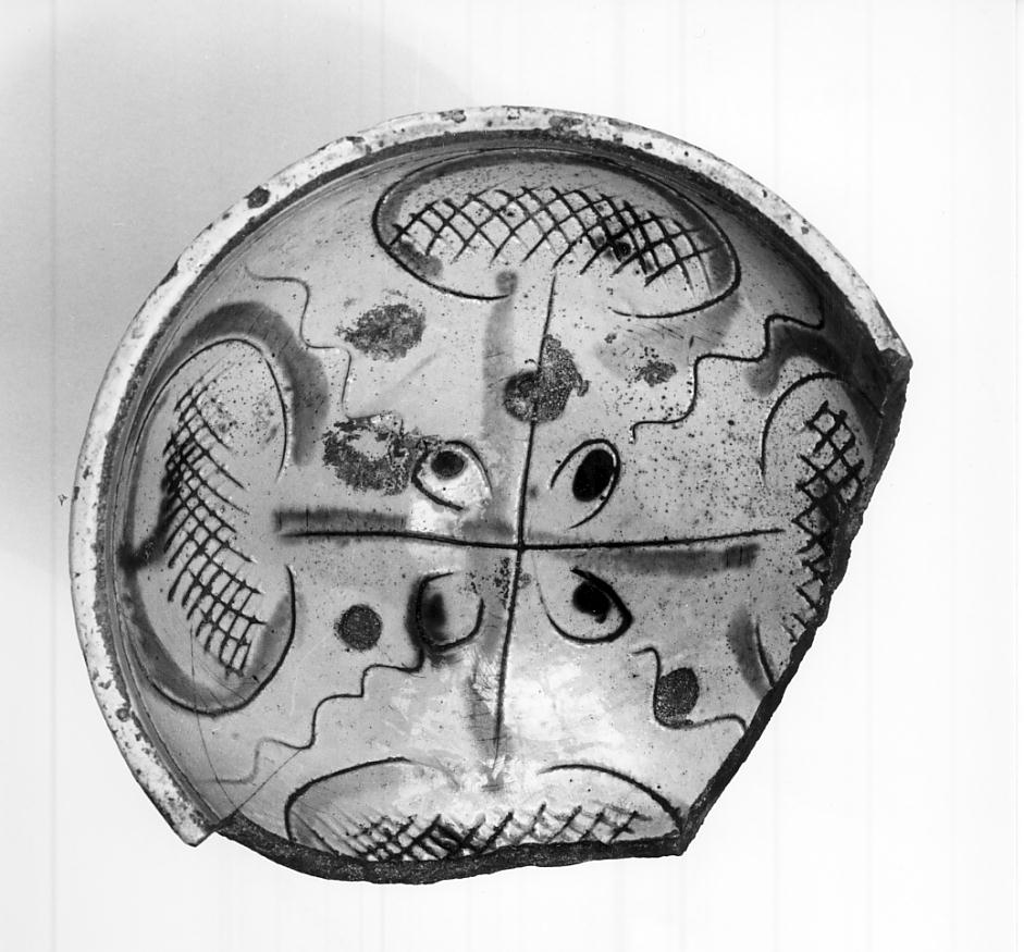 ciotola, opera isolata - manifattura padana (seconda metà sec. XV)