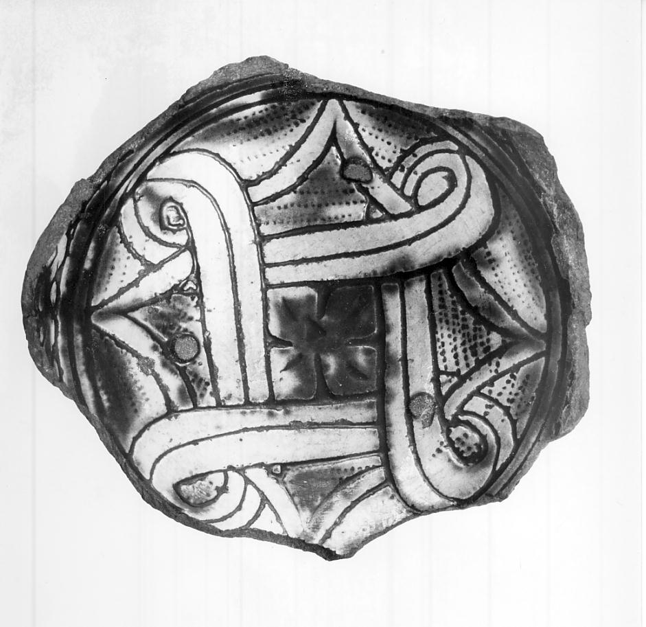 formella, frammento - manifattura cremonese (sec. XVI)