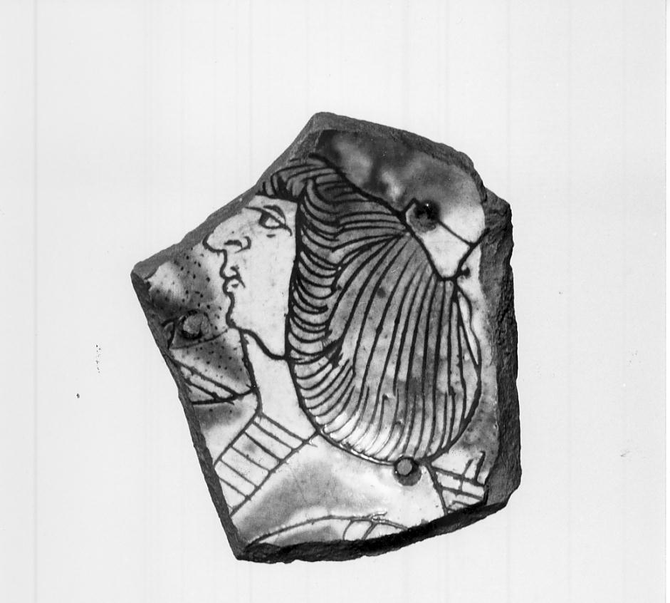 formella, frammento - manifattura cremonese (fine/inizio secc. XV/ XVI)