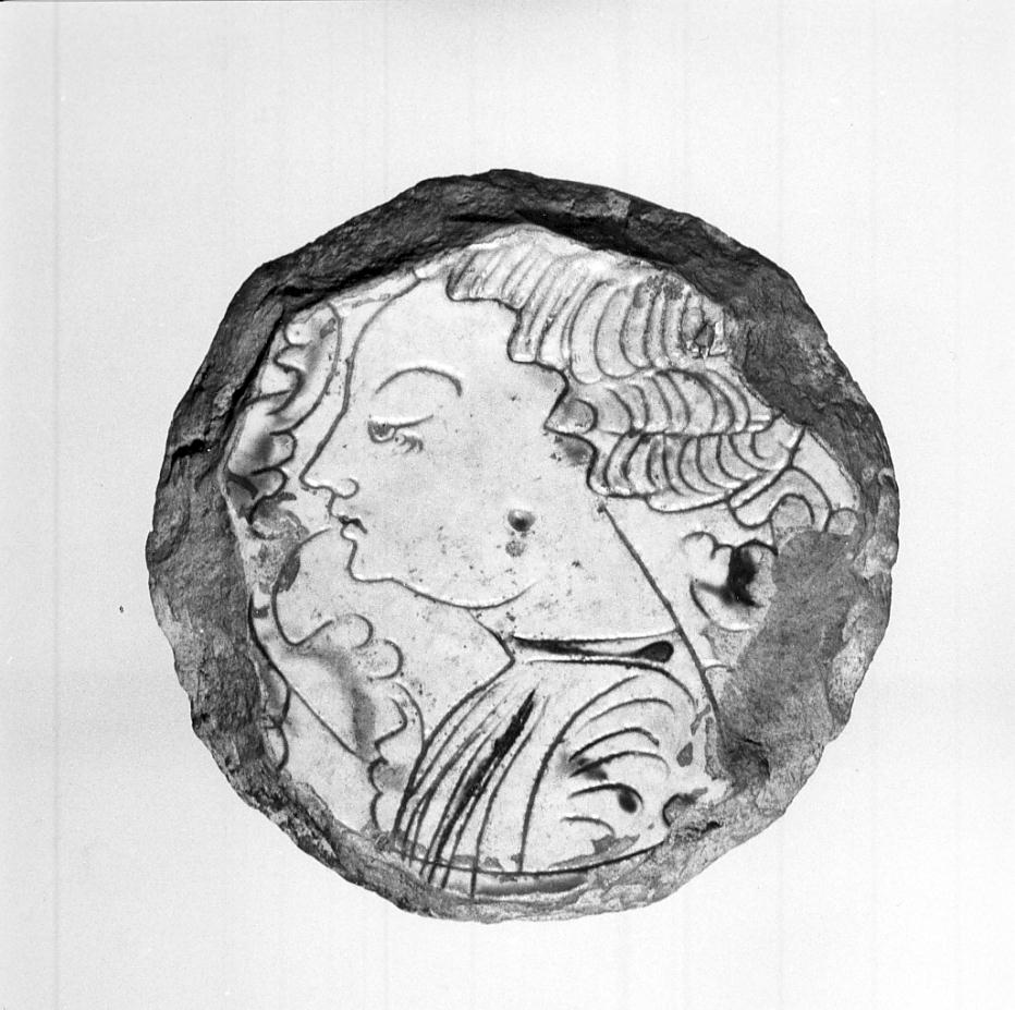 formella, frammento - manifattura padana (fine/inizio secc. XV/ XVI)