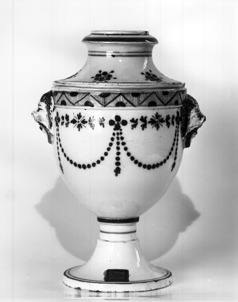 vaso da farmacia, opera isolata - manifattura italiana (fine sec. XVIII)