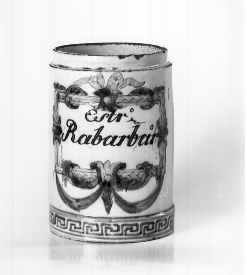 vaso, opera isolata - manifattura italiana (fine/inizio secc. XVIII/ XIX)