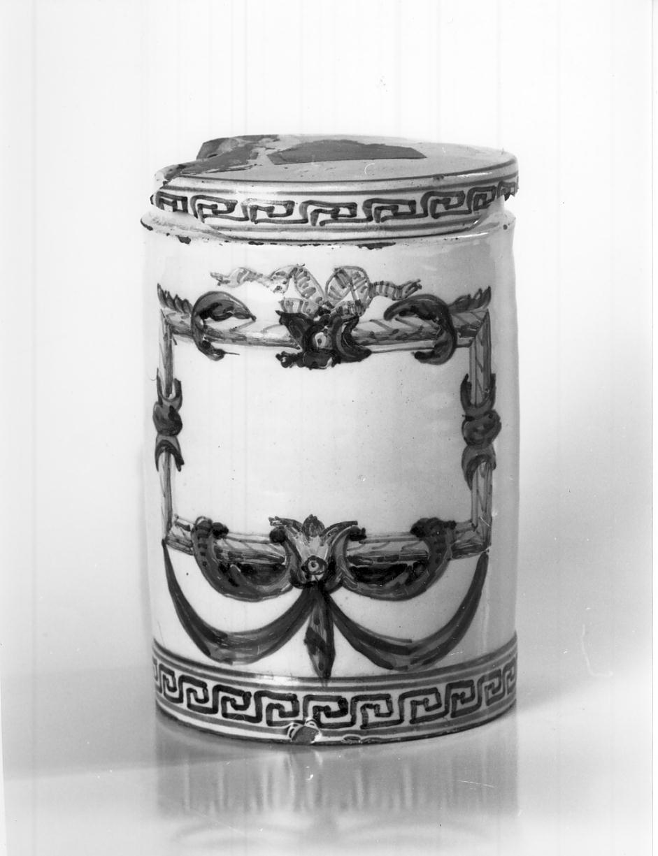 vaso, opera isolata - manifattura italiana (fine/inizio secc. XVIII/ XIX)